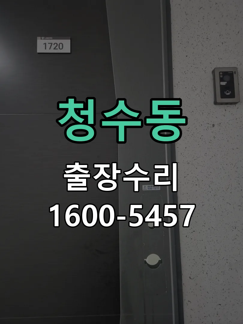 청수동 잠금장치 동작 확인