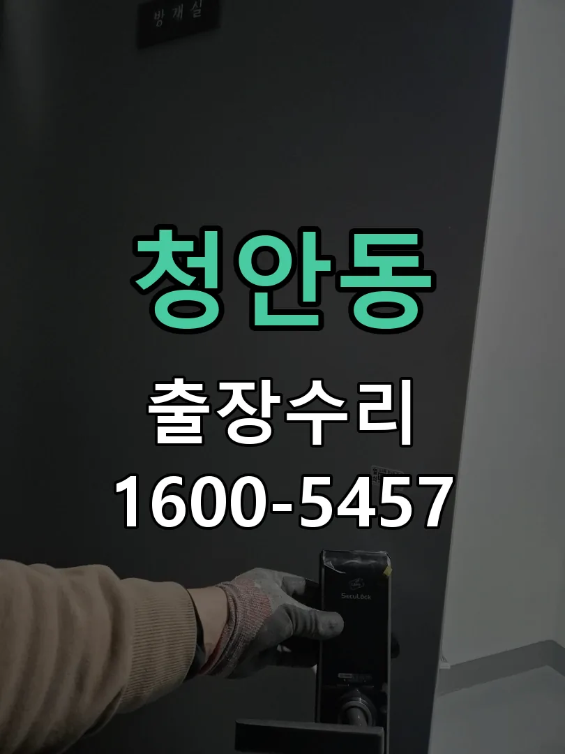 청안동 잠금장치 동작 확인