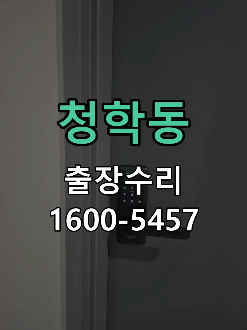 청학동 현장 도착 후 상태 확인