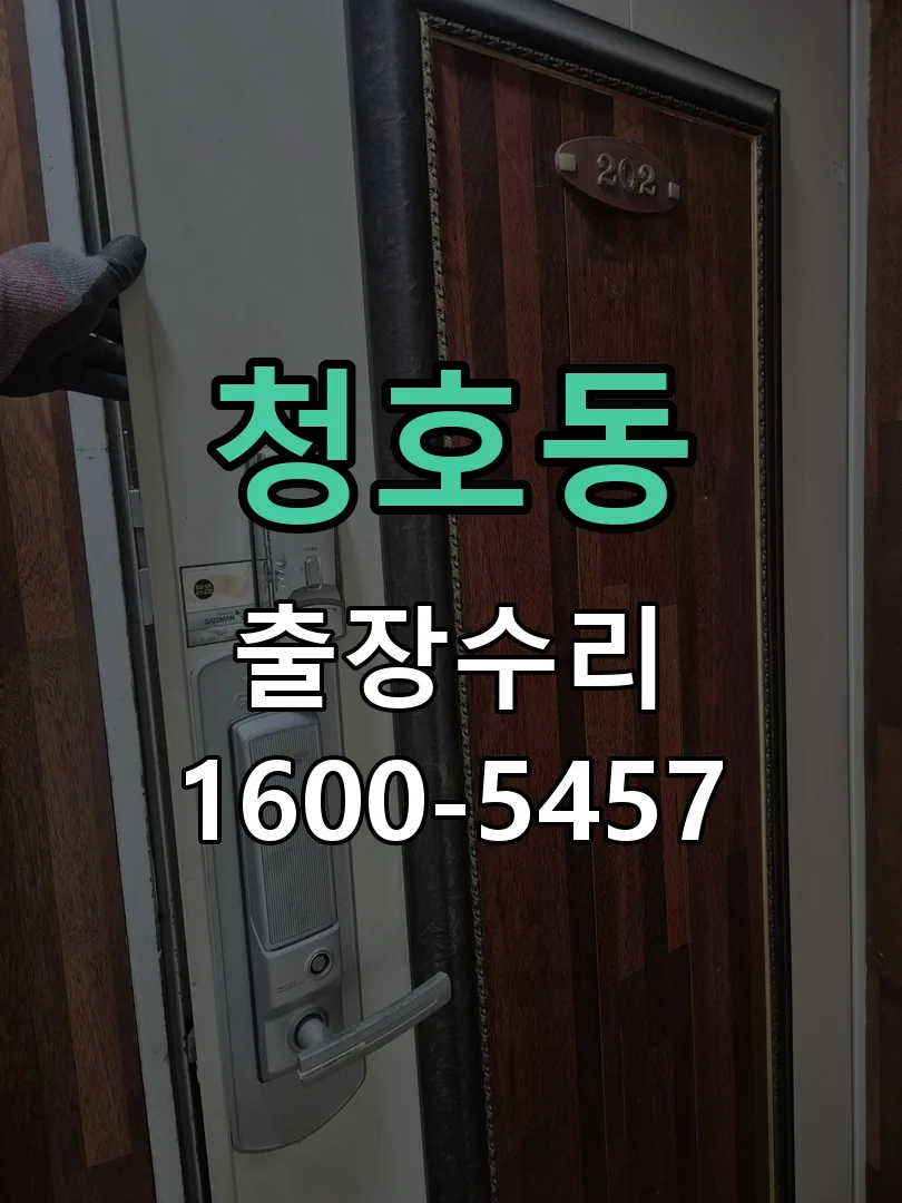 청호동 현장 도착 후 상태 확인