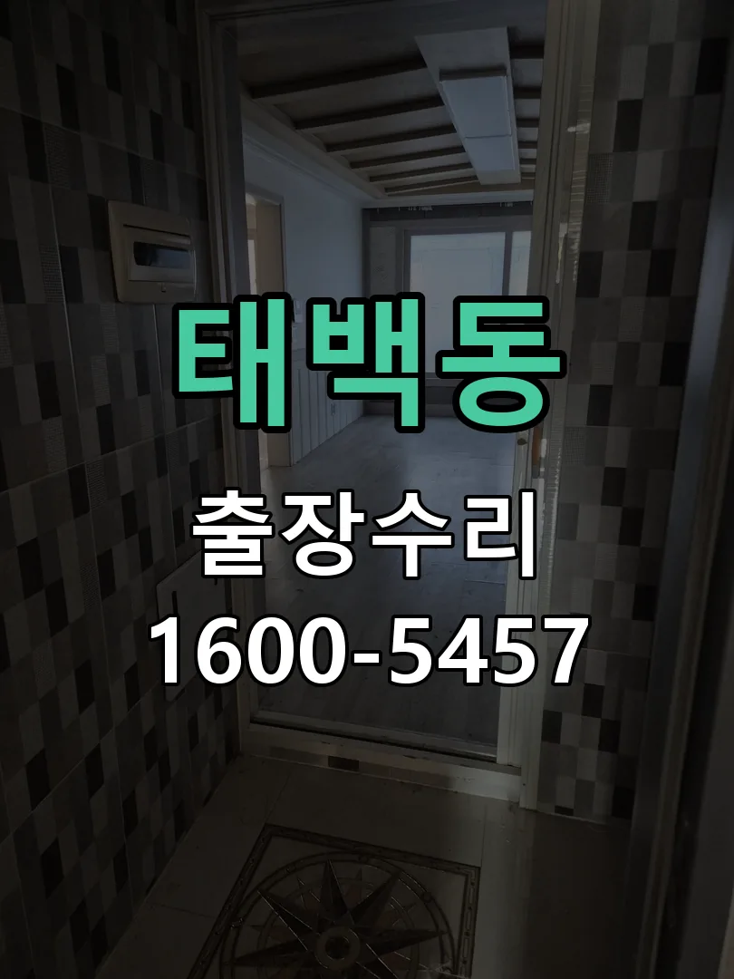 태백동 현장 도착 후 상태 확인