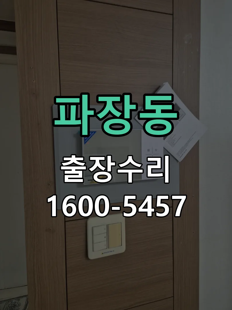 파장동 도어락 열쇠 출장 수리