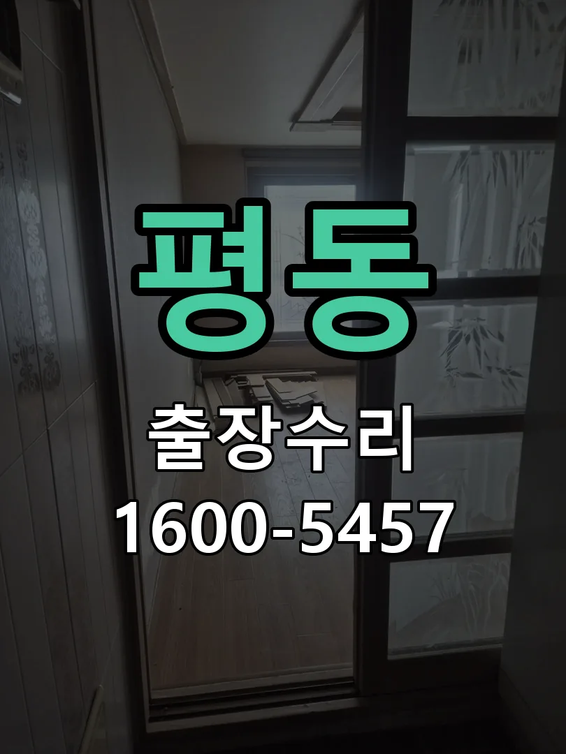 평동 잠금장치 동작 확인