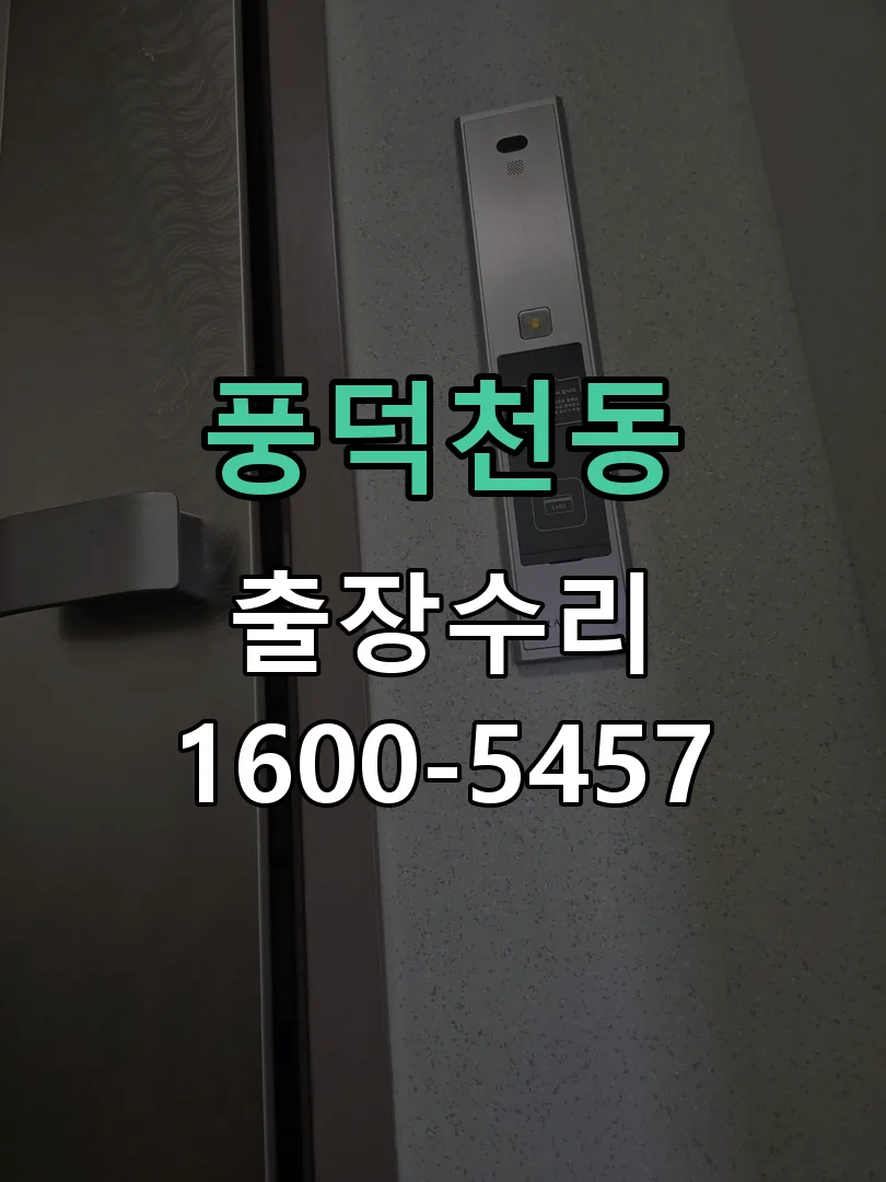풍덕천동 잠금장치 동작 확인