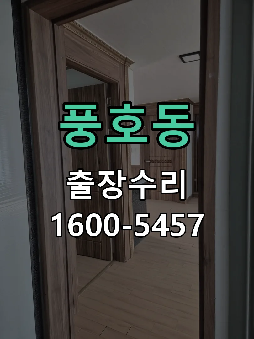 풍호동 도어락 열쇠 출장 수리