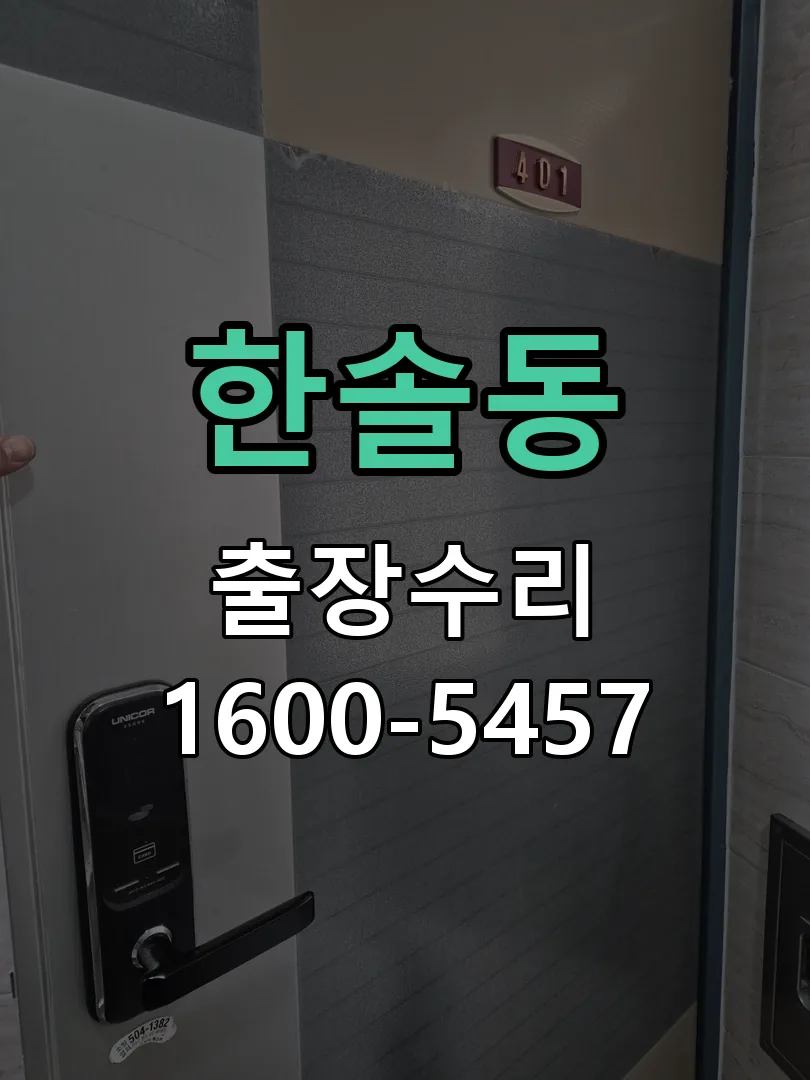 한솔동 도어락 열쇠 출장 수리