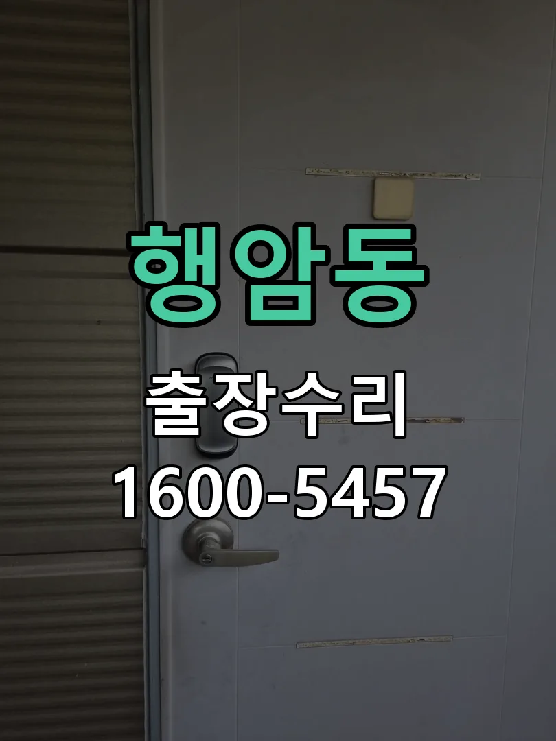 행암동 잠금장치 동작 확인