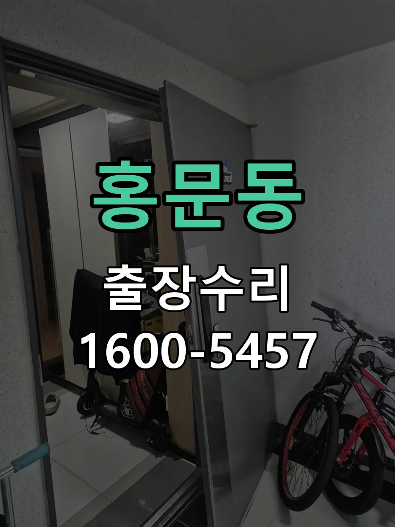 홍문동 잠금장치 동작 확인