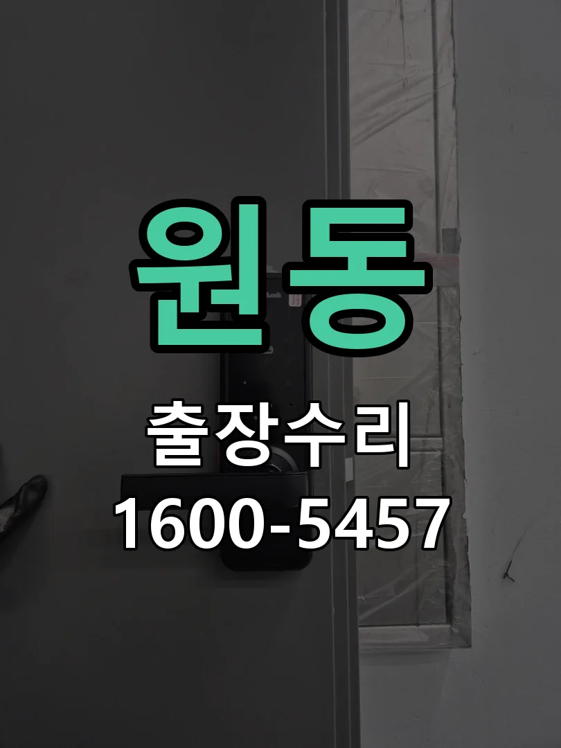 원동 도어락 열쇠 출장 수리