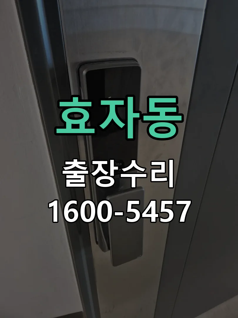 효자동 현장 도착 후 상태 확인