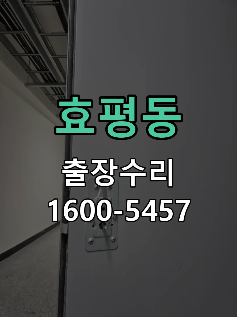 효평동 잠금장치 동작 확인